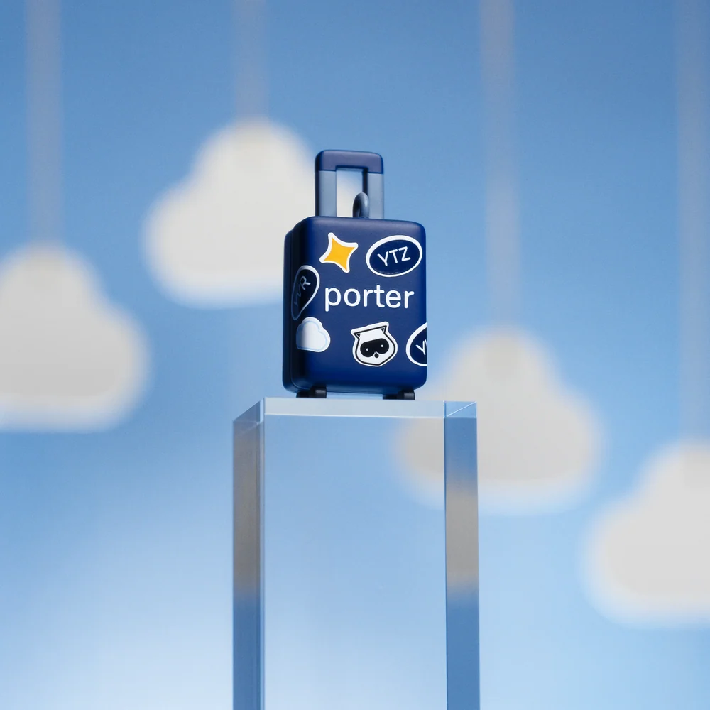 Little Luggage vinyl suitcase figure from the Porter Airlines Little Things blind box collection