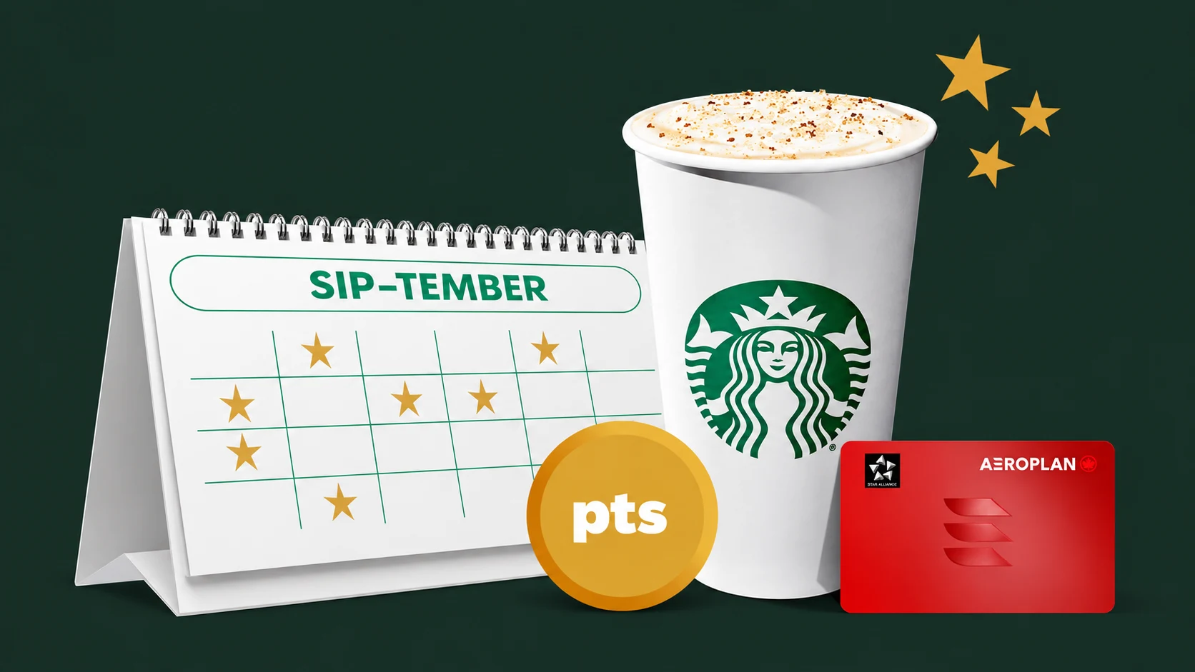 Earn Bonus Aeroplan Points and a Shot at 100,000 with Starbucks Sip-Tember
