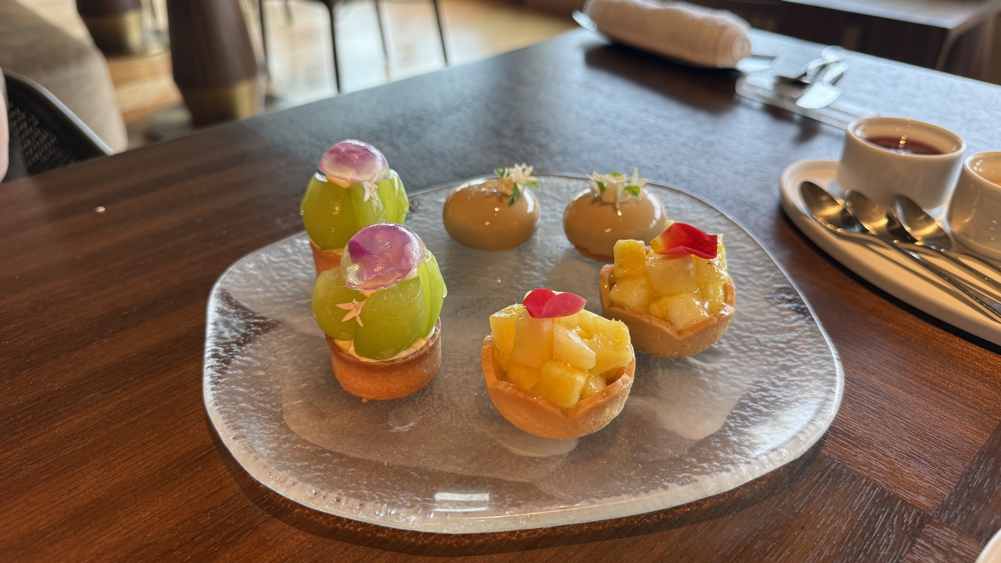 The nut free afternoon tea plate the chef prepared for children with nut allergies