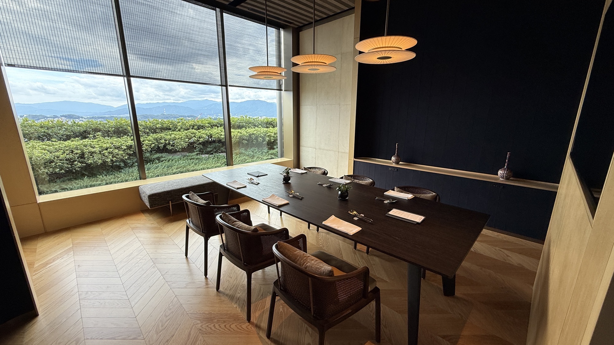 The private dining room inside the Club Lounge