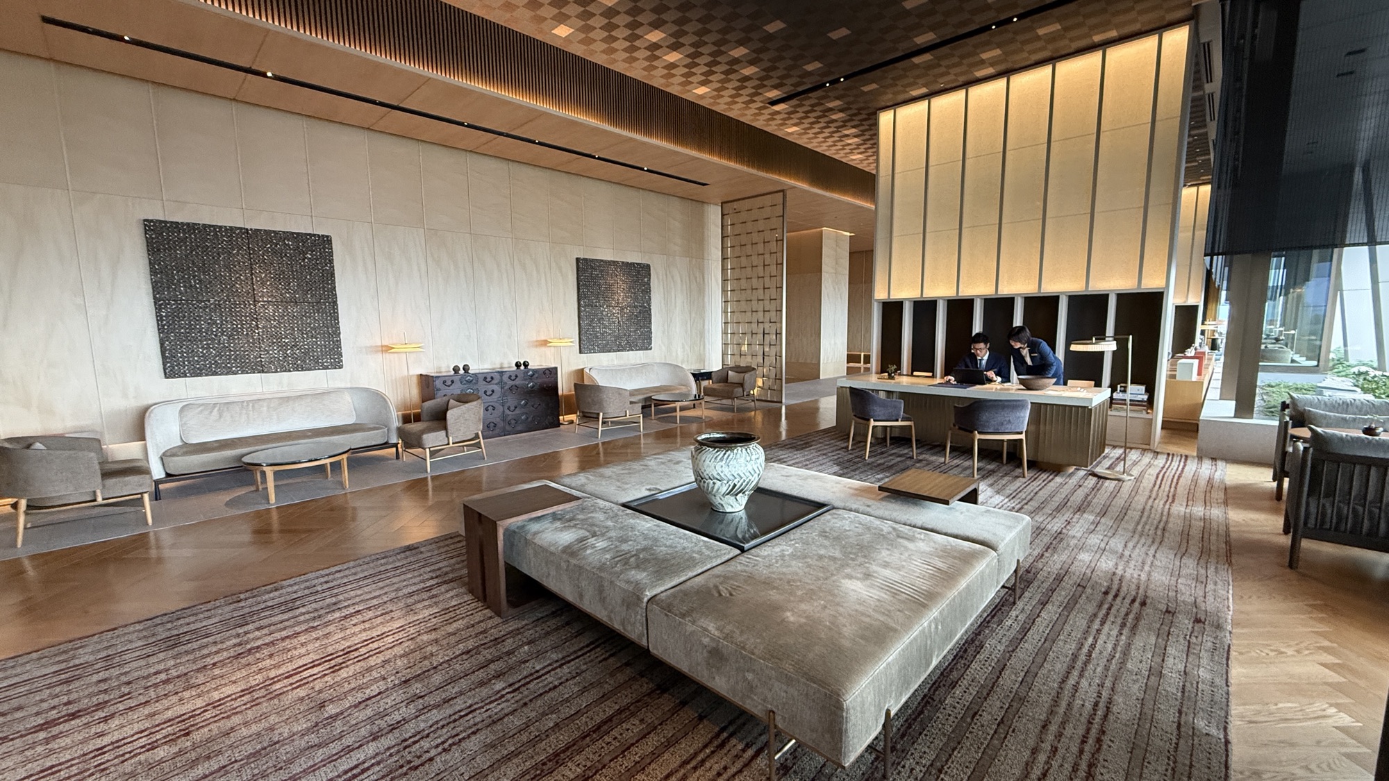 Concierge team member in the 18th floor lobby