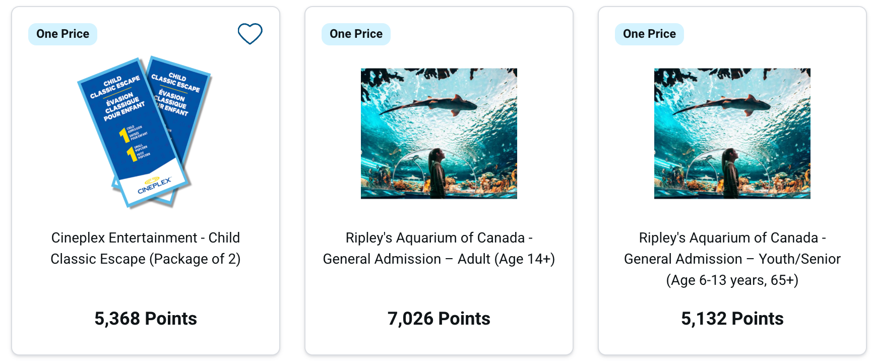 Blue Rewards events and attractions