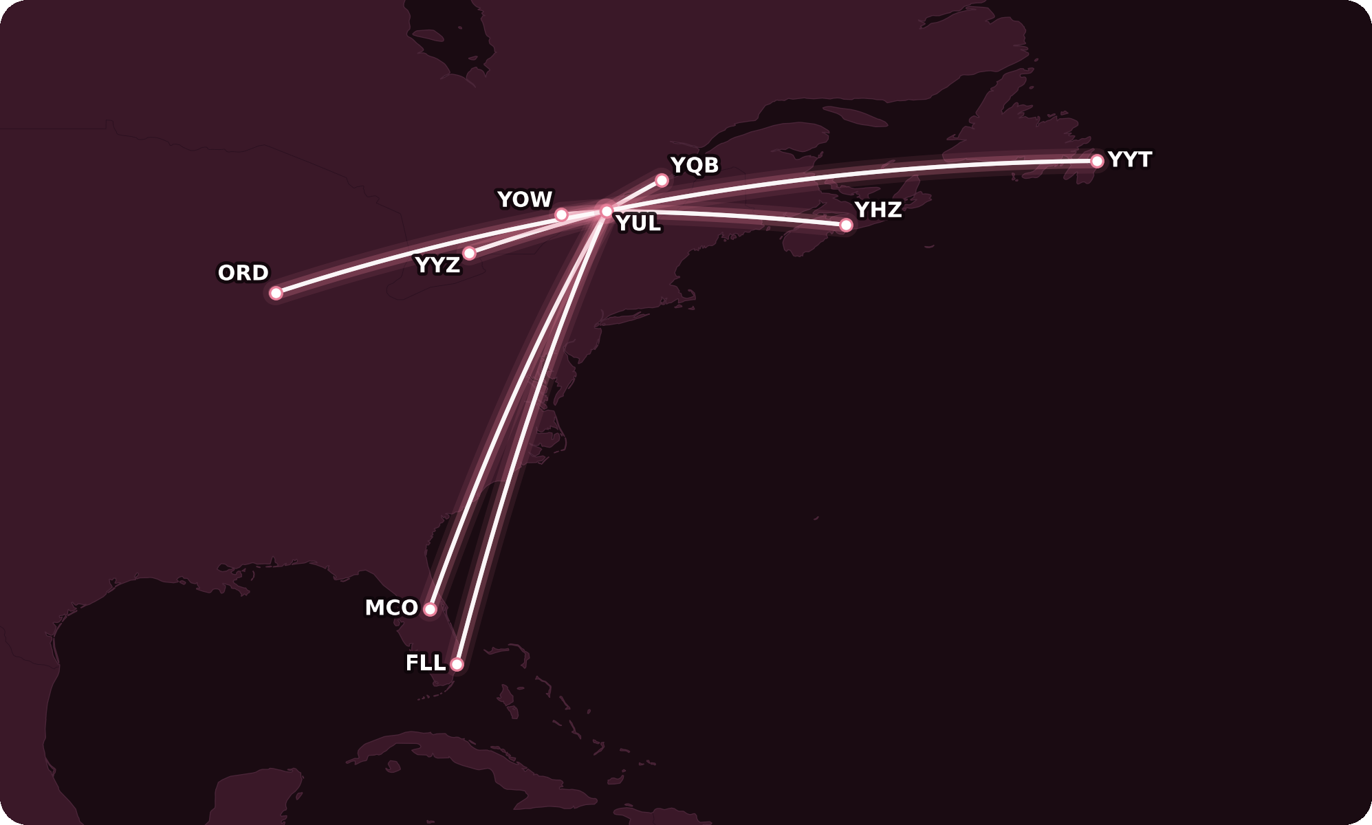 Short-Haul Aeroplan Sweet Spots from Montreal
