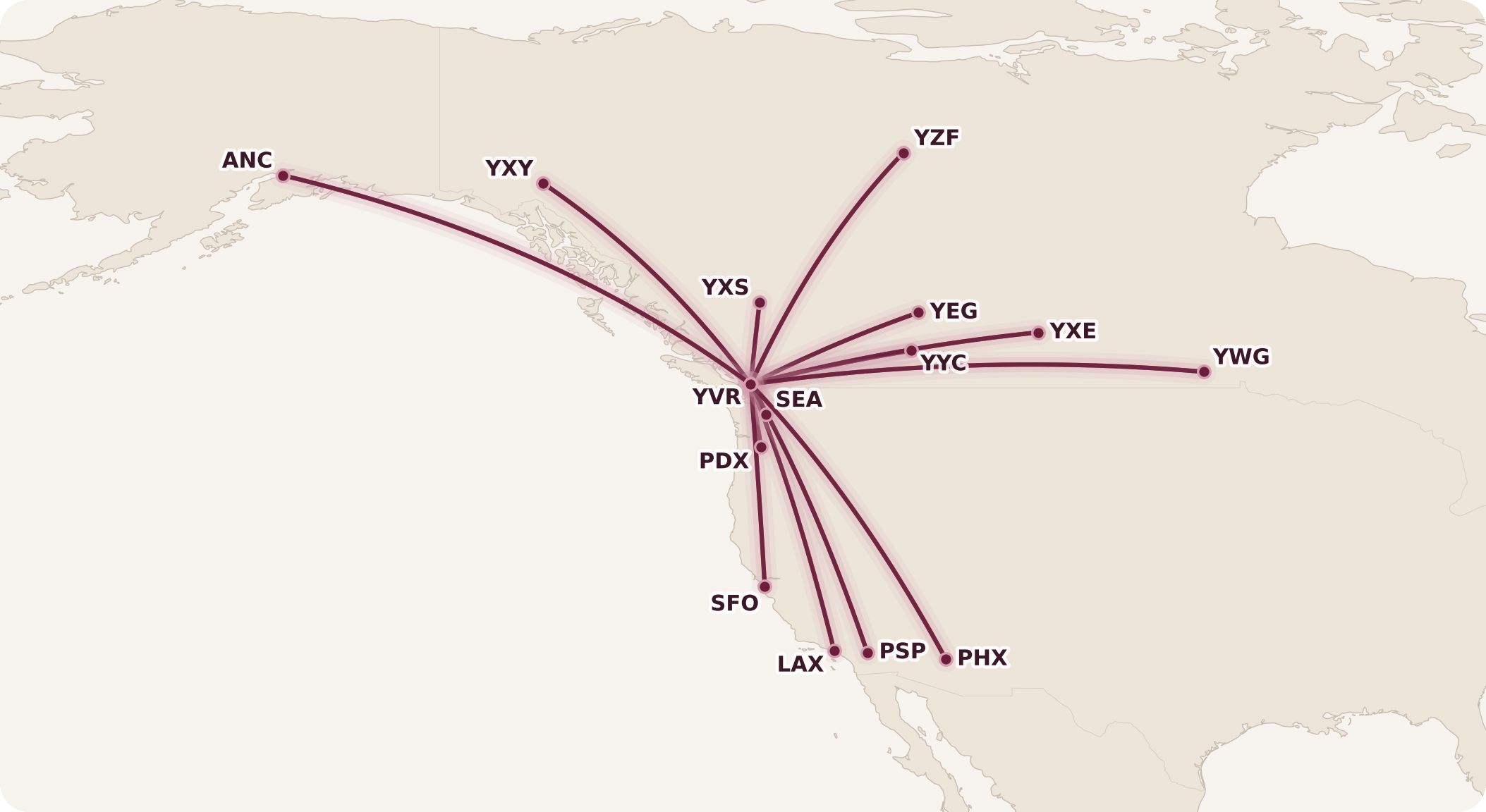 Short-Haul Aeroplan Sweet Spots from Vancouver