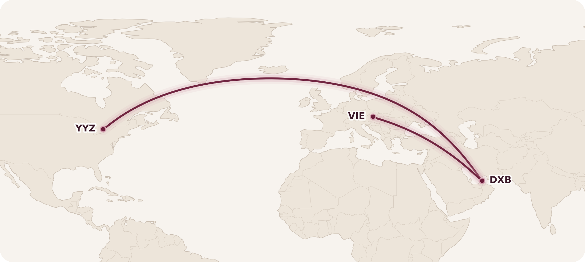 Map for The 5 First Class Airlines I’d Love to Fly Next