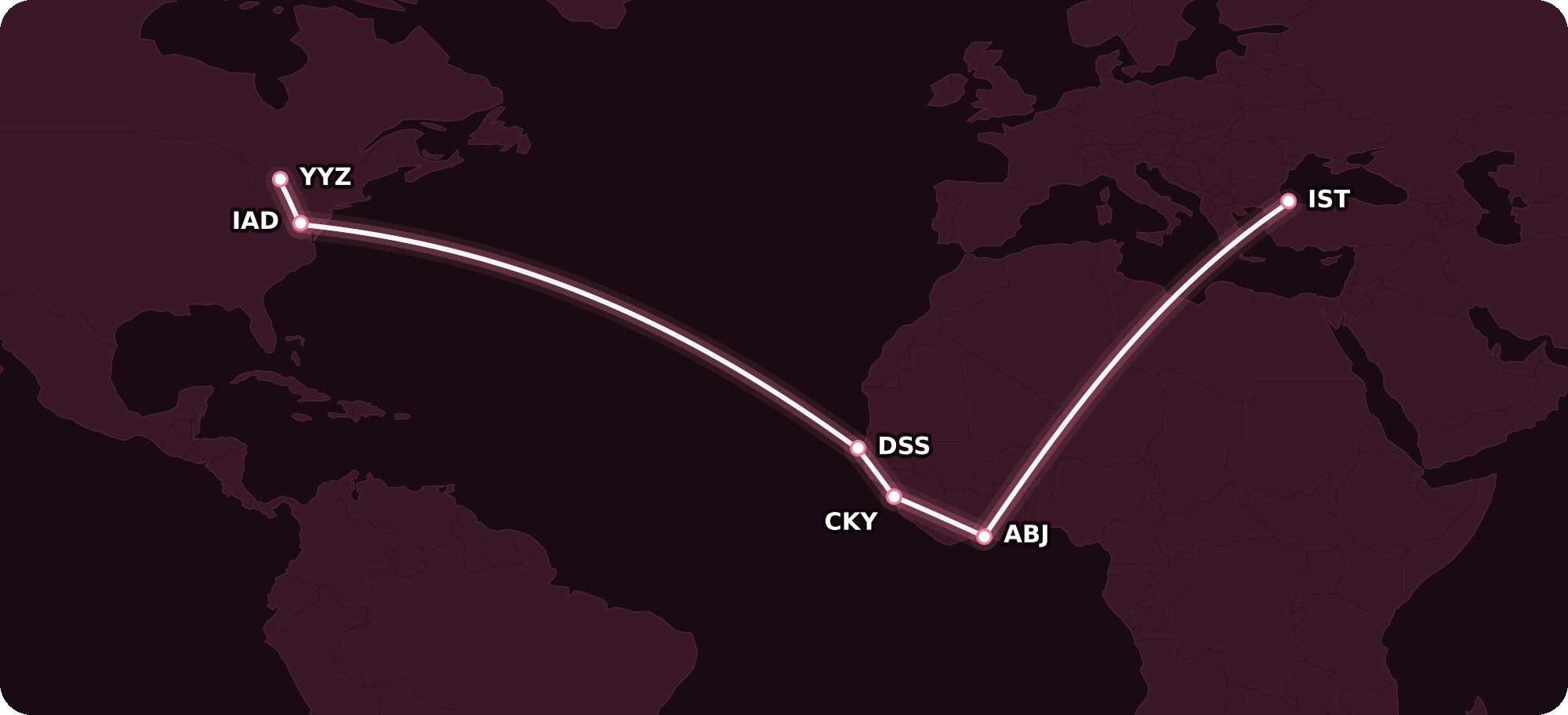 Map for Is This the Craziest Aeroplan Trip Ever Booked?
