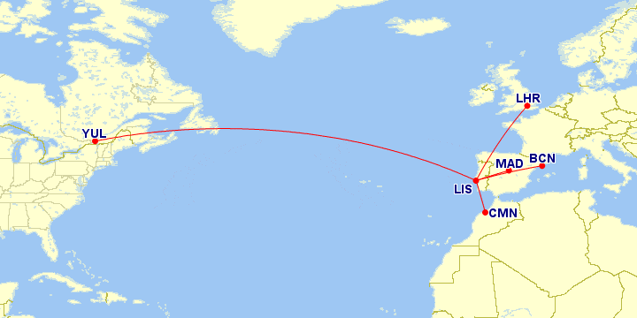 Map for How to Use Great Circle Mapper Like a Pro