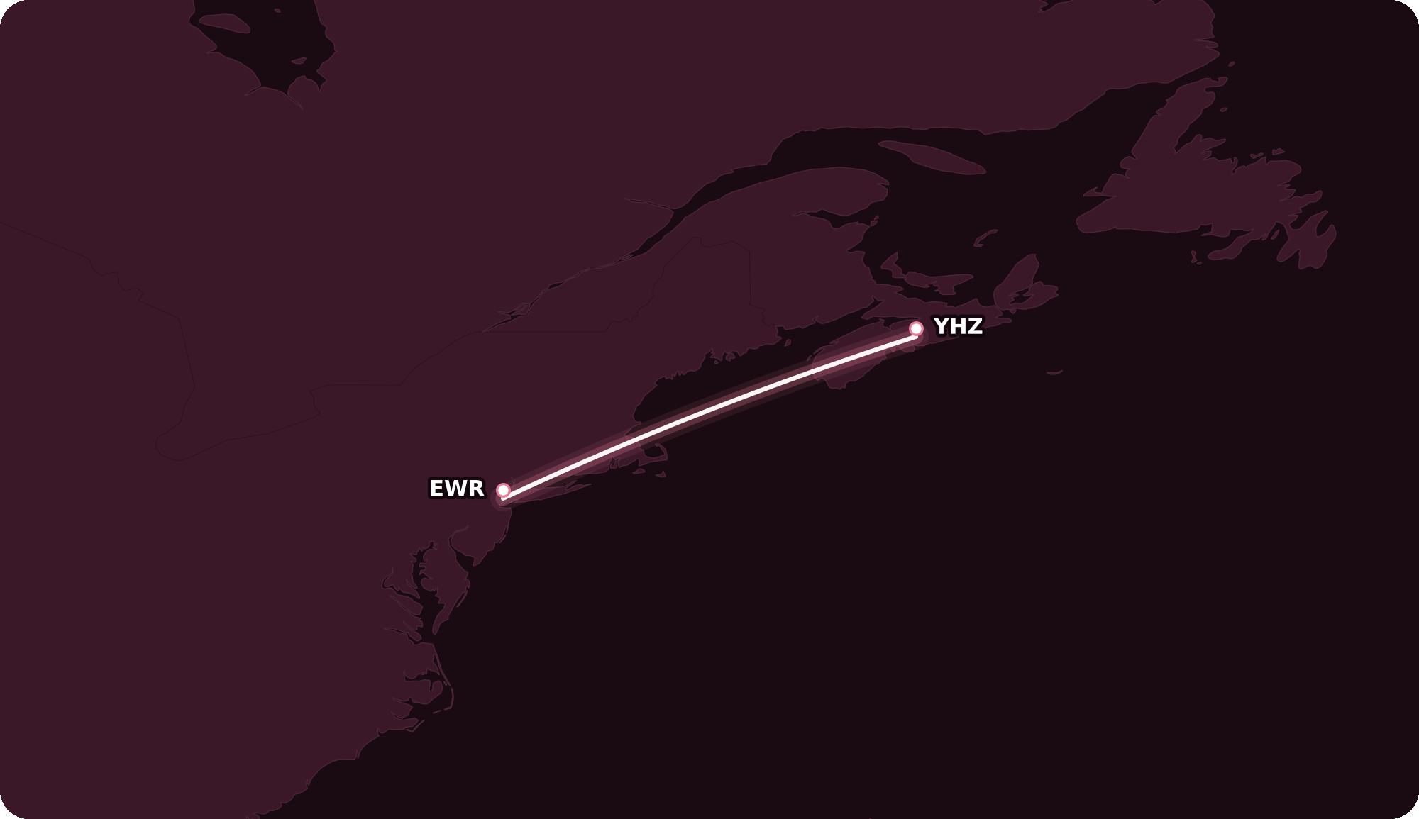 Map for Air Canada Launches New US Routes from Halifax and Vancouver