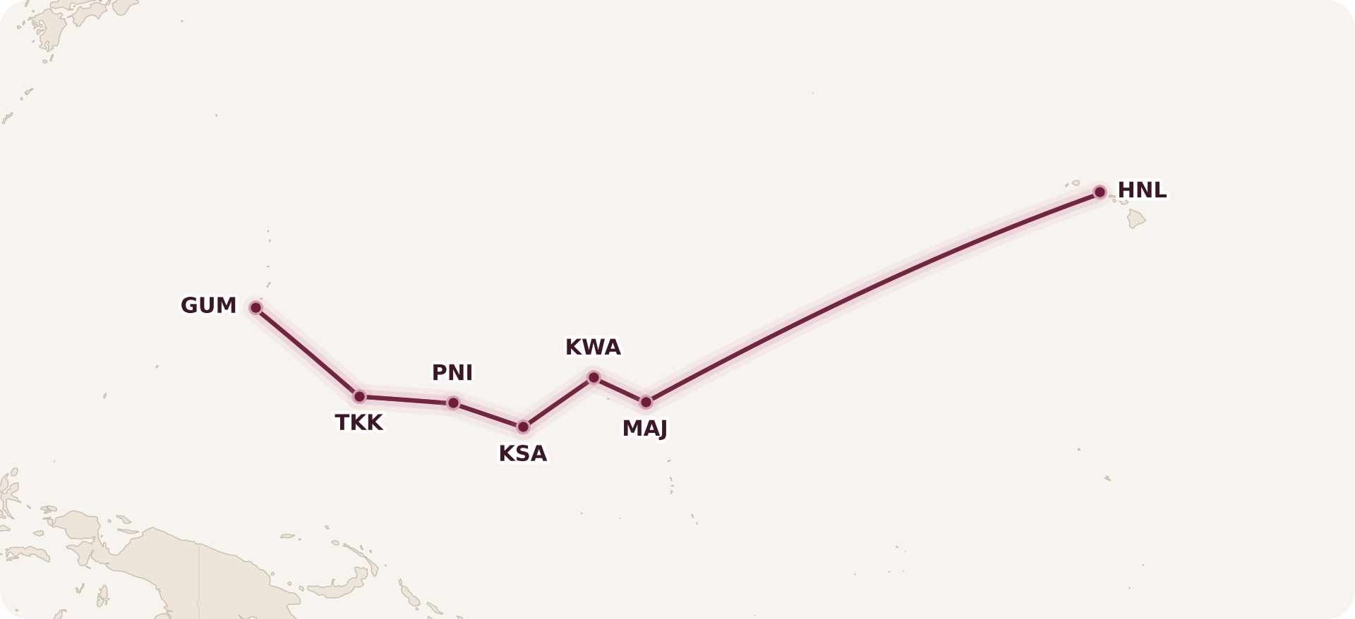 Map for What Are Fifth Freedom Flights?