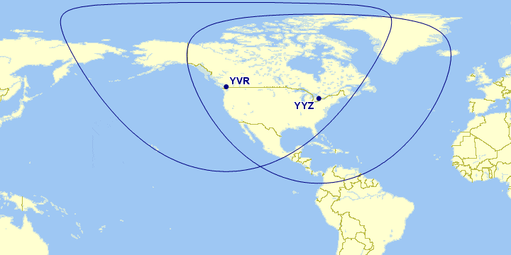 Map for How to Use Great Circle Mapper Like a Pro