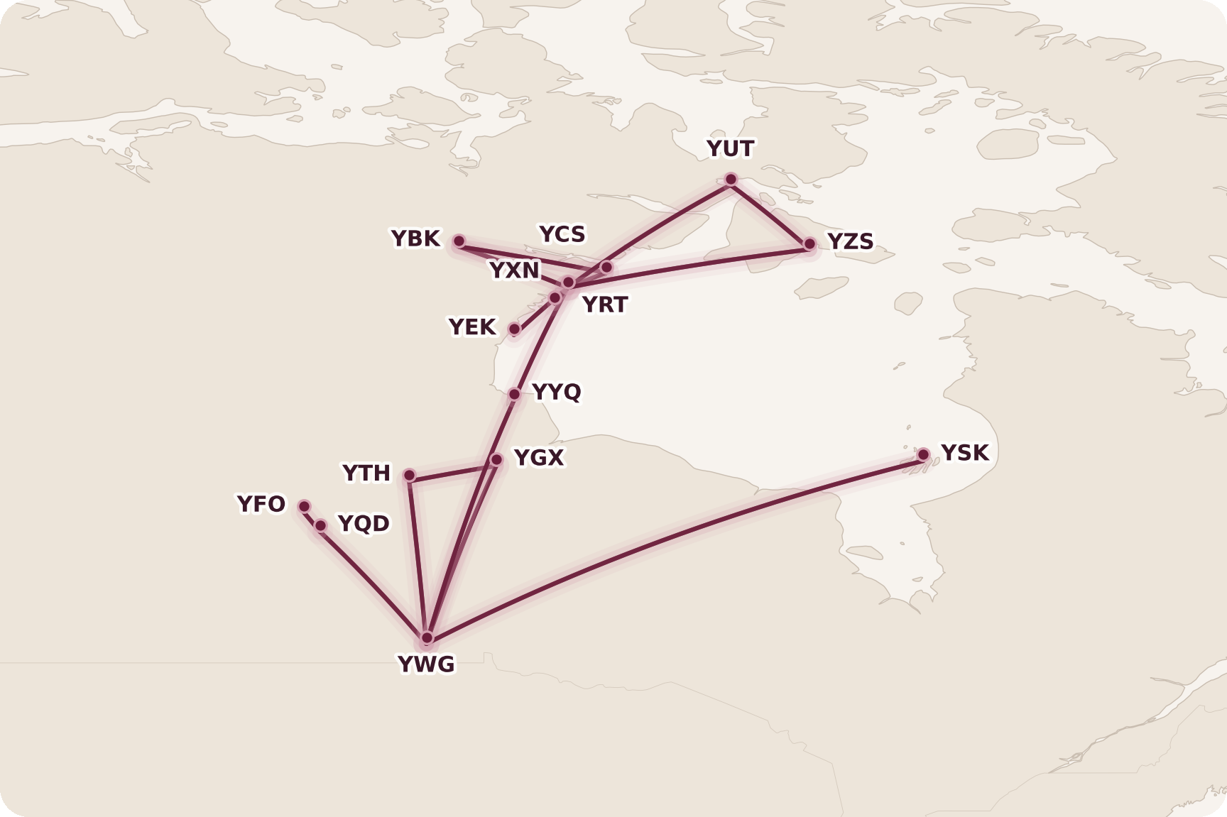 Map for The Best Sweet Spots for Canadians, by Region