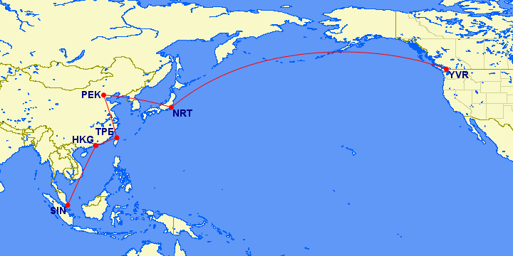 Map for How to Use Great Circle Mapper Like a Pro
