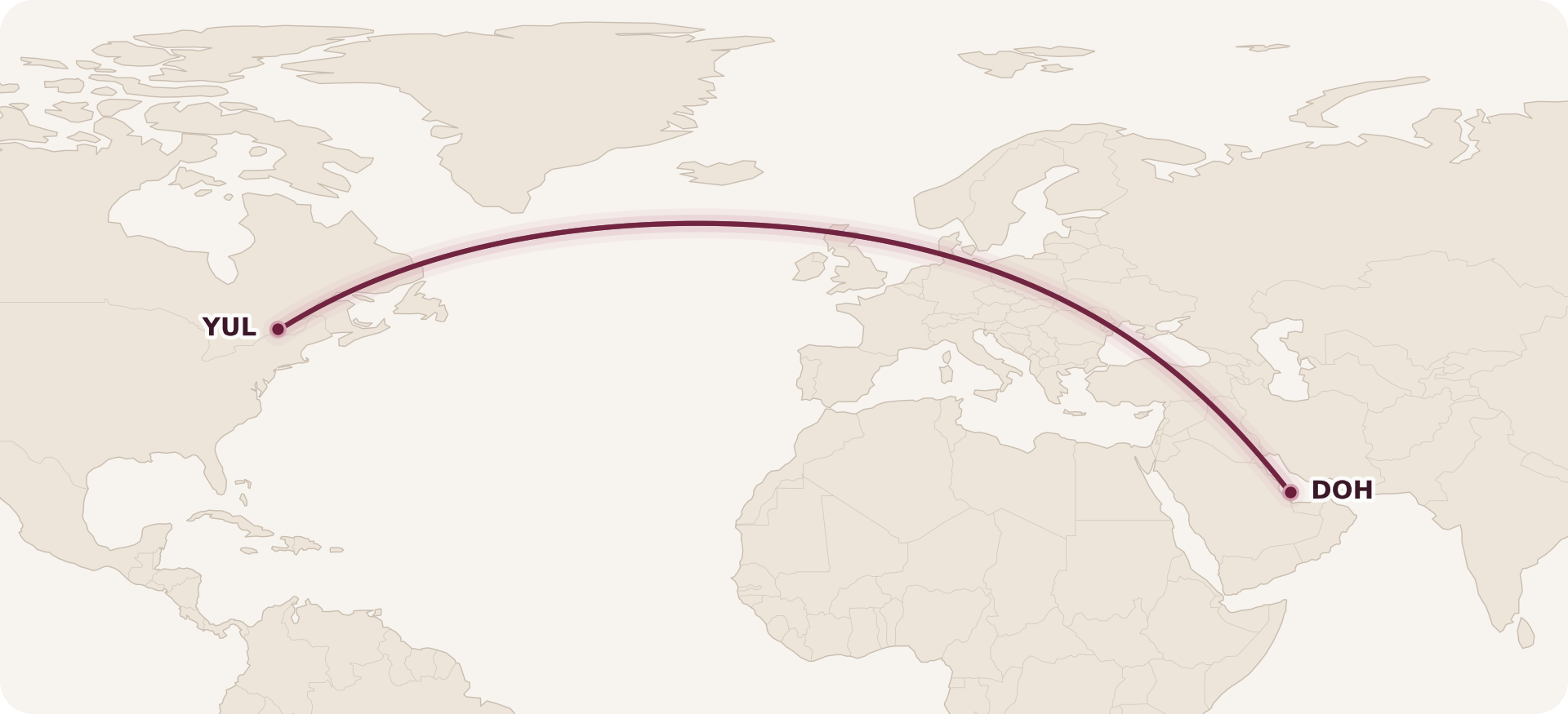 Map for 5 Cool Redemptions with American AAdvantage