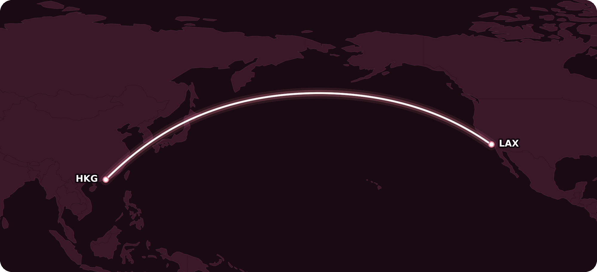 Map for The Essential Guide to Cathay Pacific Asia Miles