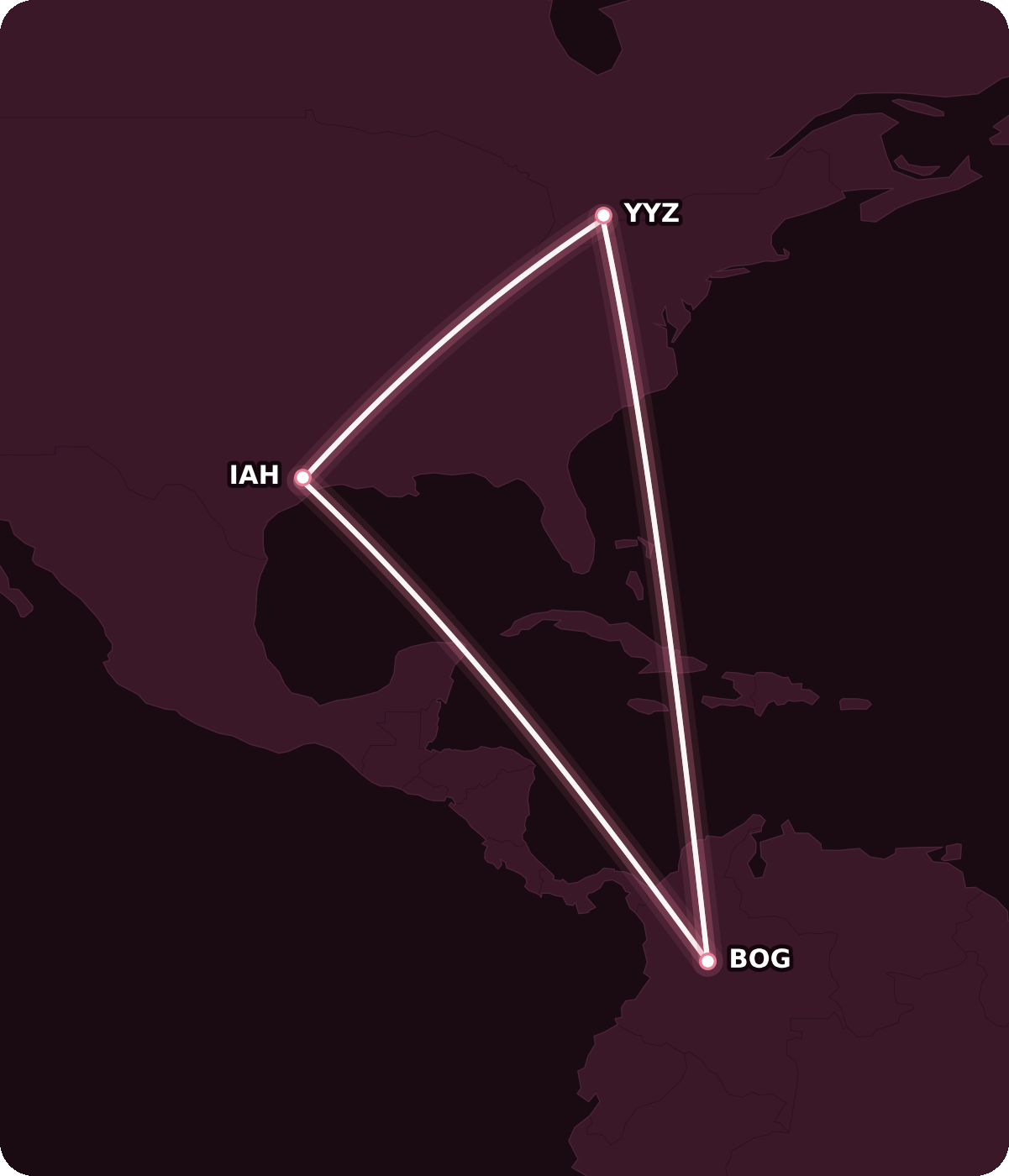 Map for An Introduction to Fare Rules, Part 1: Cancellations and No-Shows