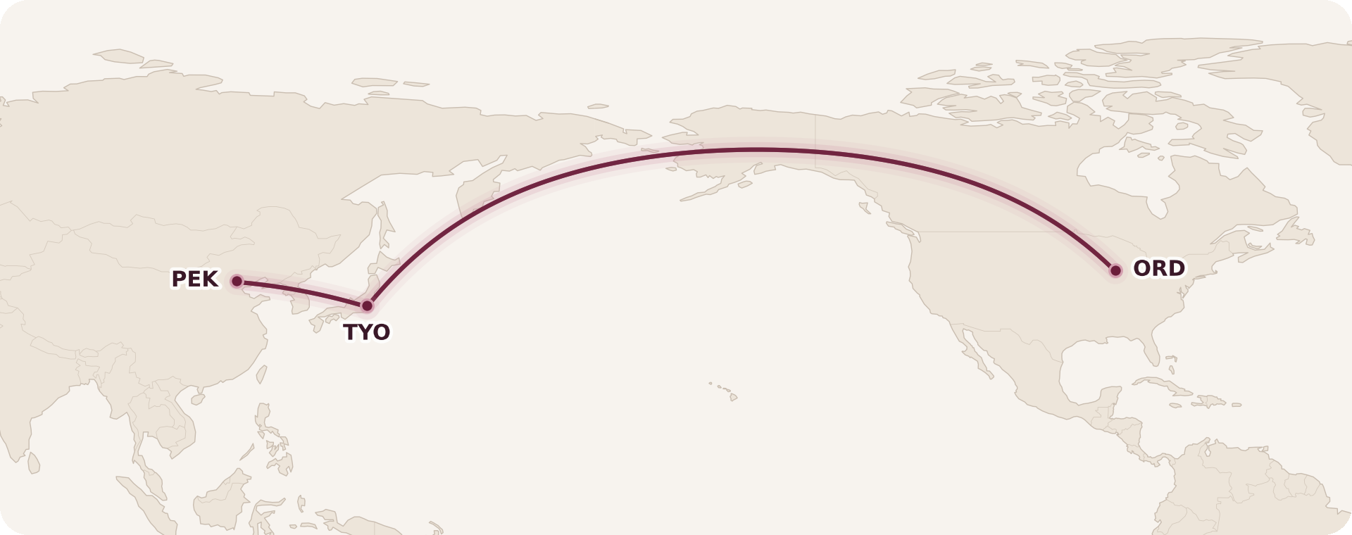Map for Booked: Summer in Asia
