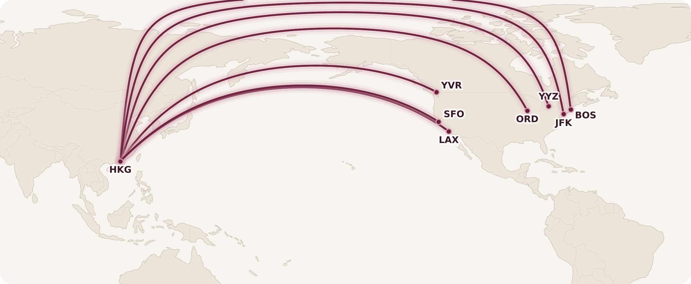 Cathay Pacific Business Class Routes