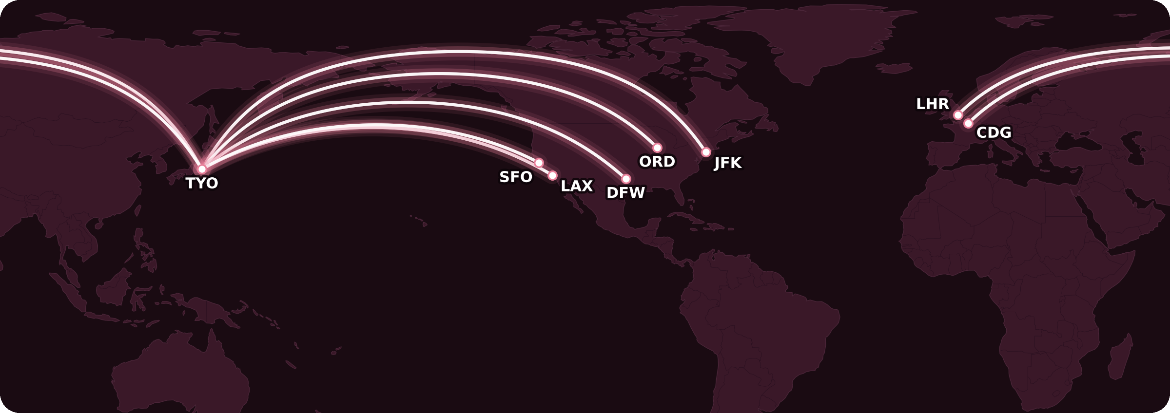 Japan Airlines First Class Routes
