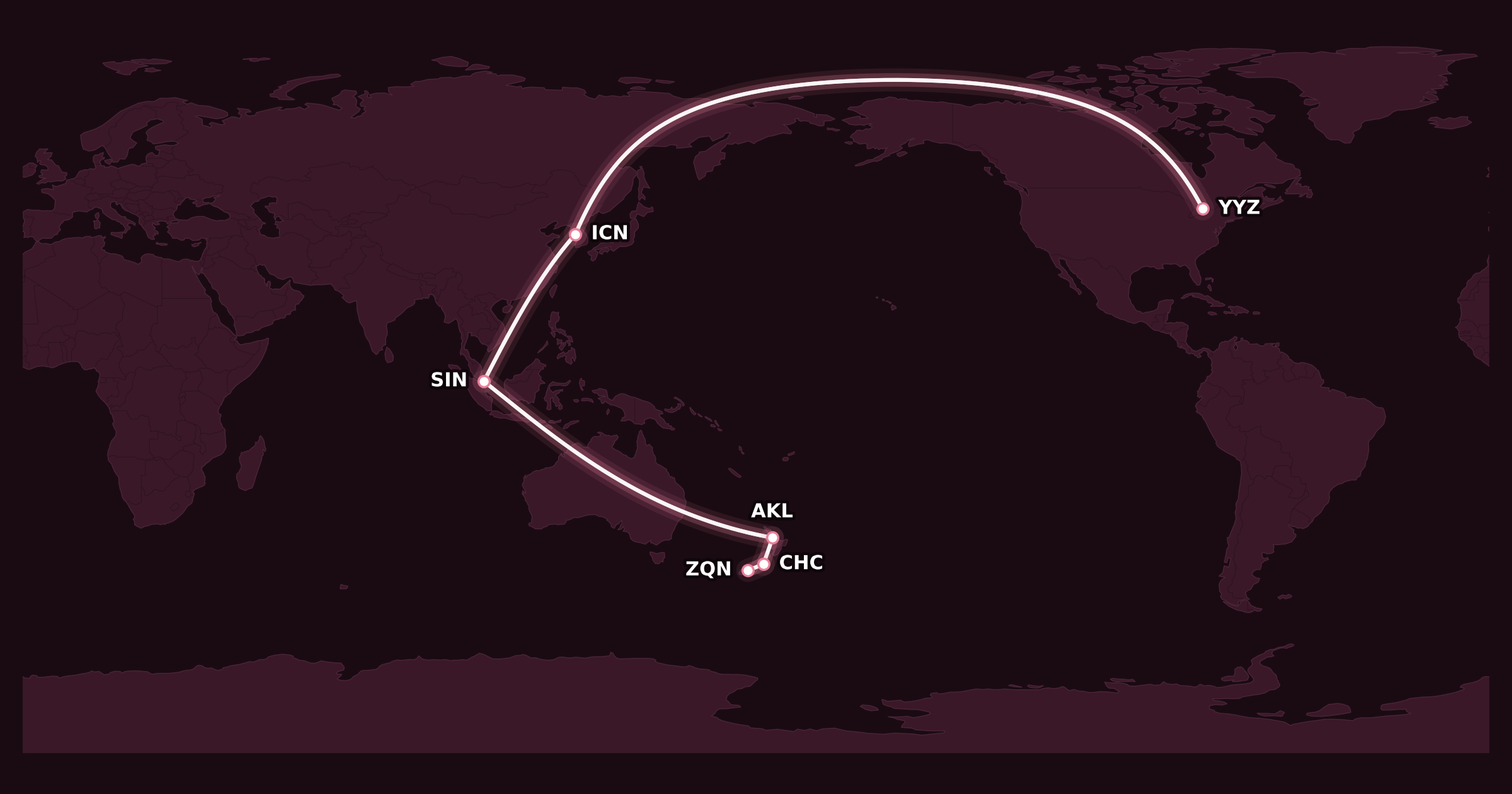 Map for Booked: Aloha, Bula, and Kia Ora
