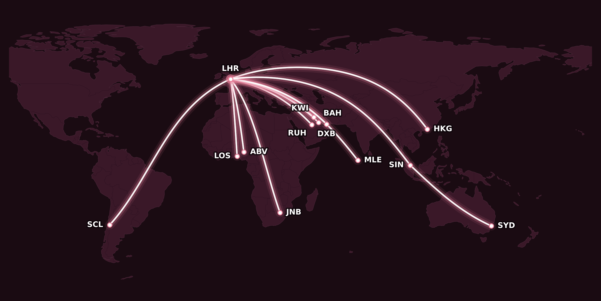 Map for The Complete Guide to British Airways First Class