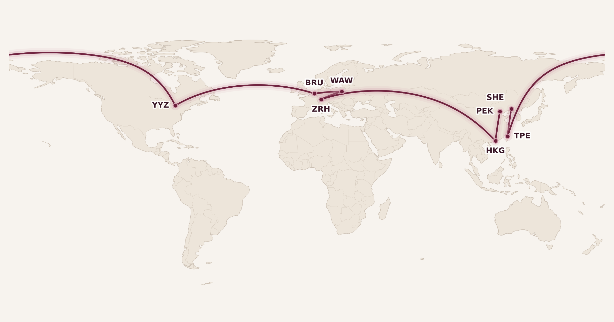 Map for Booked: Around the World in 16 Days