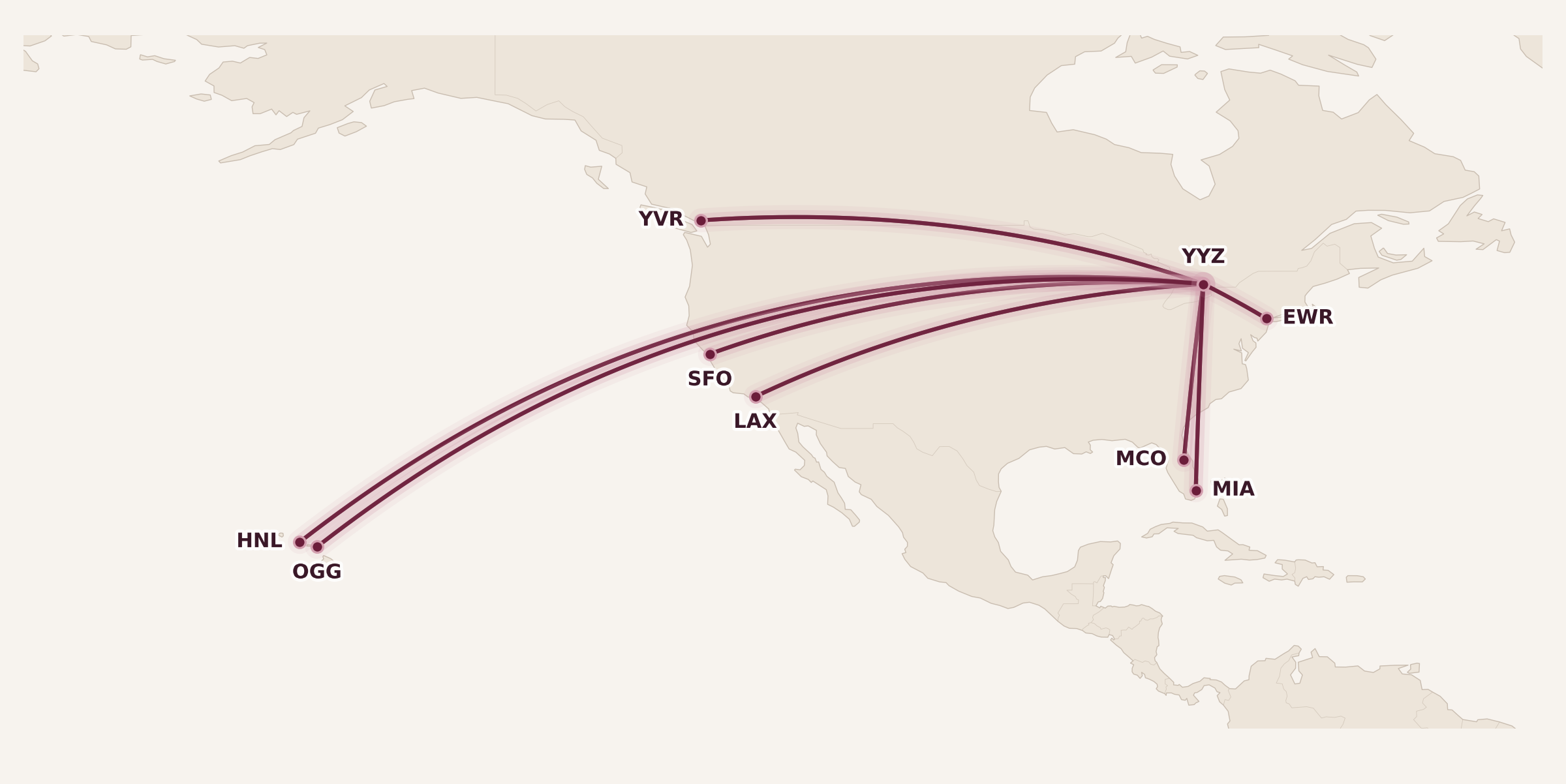 Map for The Complete Guide to Air Canada Business Class