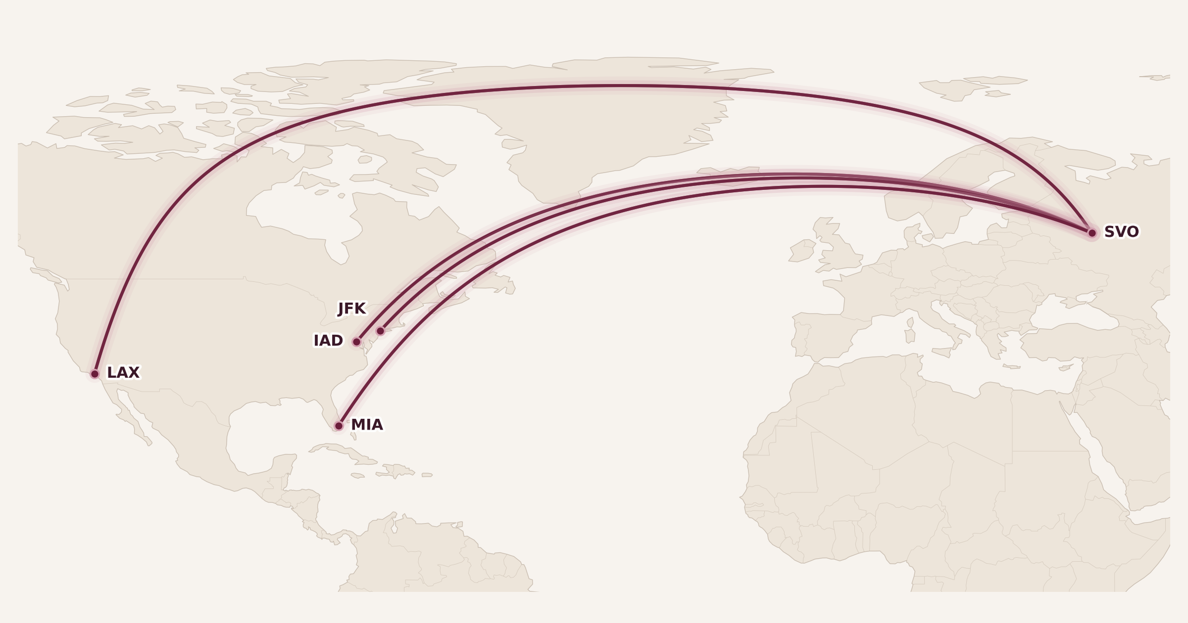 Map for The Ultimate Travel Guide to the 2018 FIFA World Cup