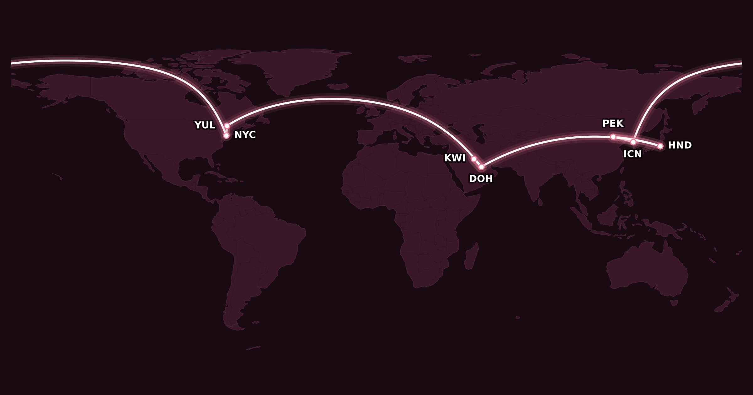Map for Booked: The Far & Middle East