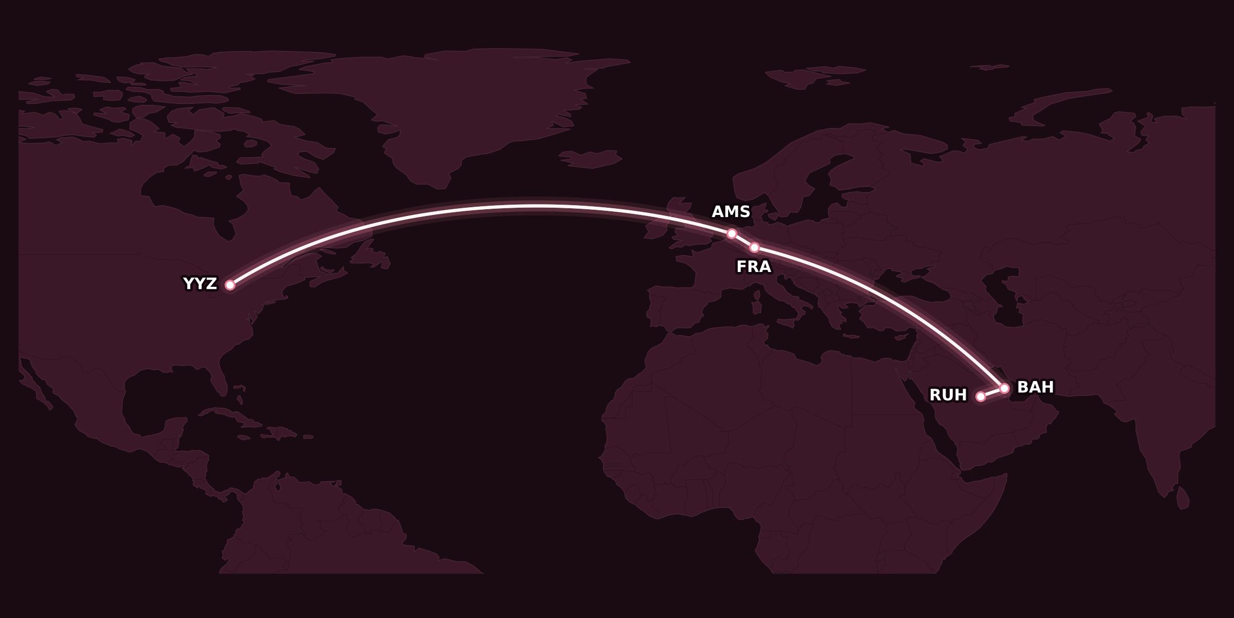 Map for Booked: Flying Dutchman, Bahraini, and Omani
