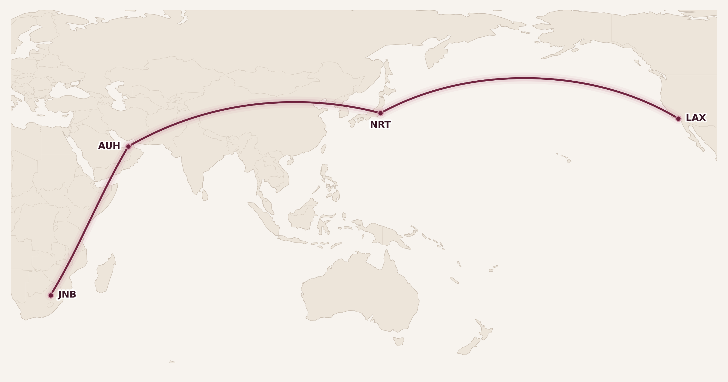 Map for How to Book Complex Trips with Aeroplan