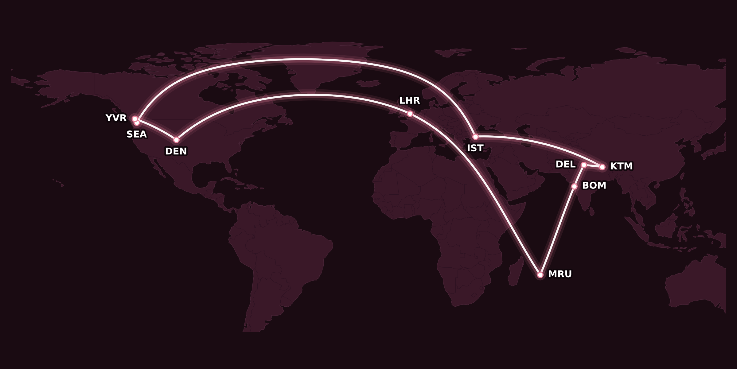 Map for Booked: Into the Mountains and Down to the Ocean