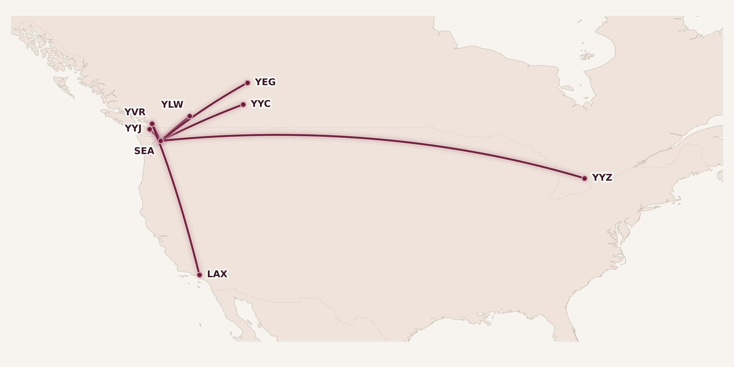 Map for The Best Sweet Spots for Canadians, by Region