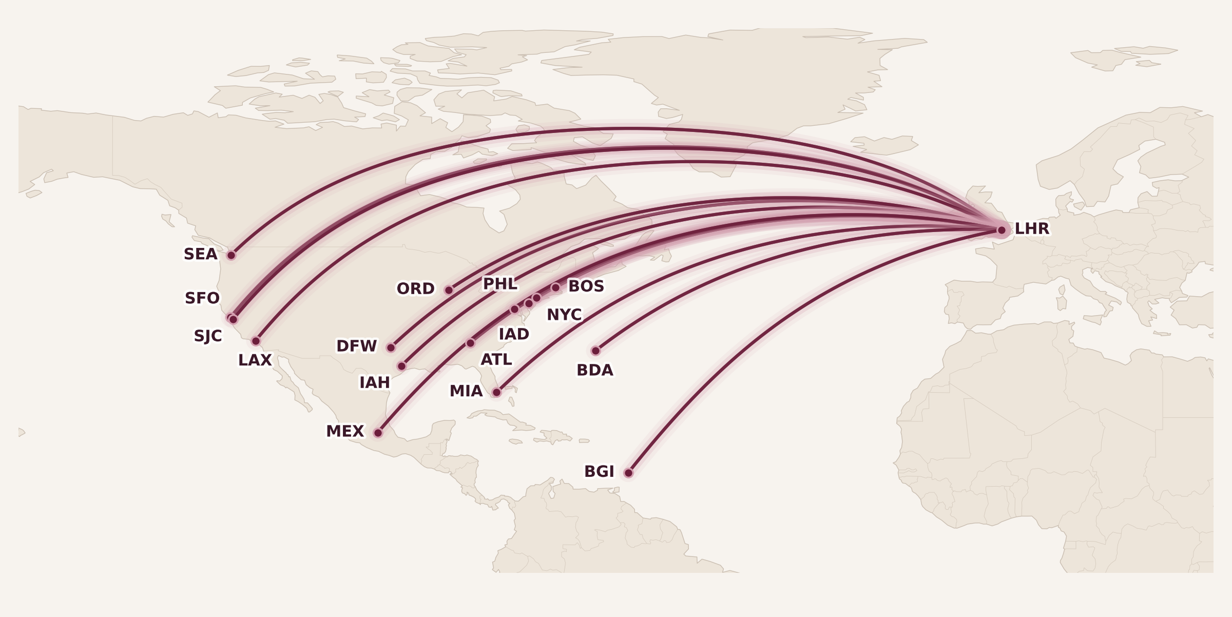 Map for The Complete Guide to British Airways First Class