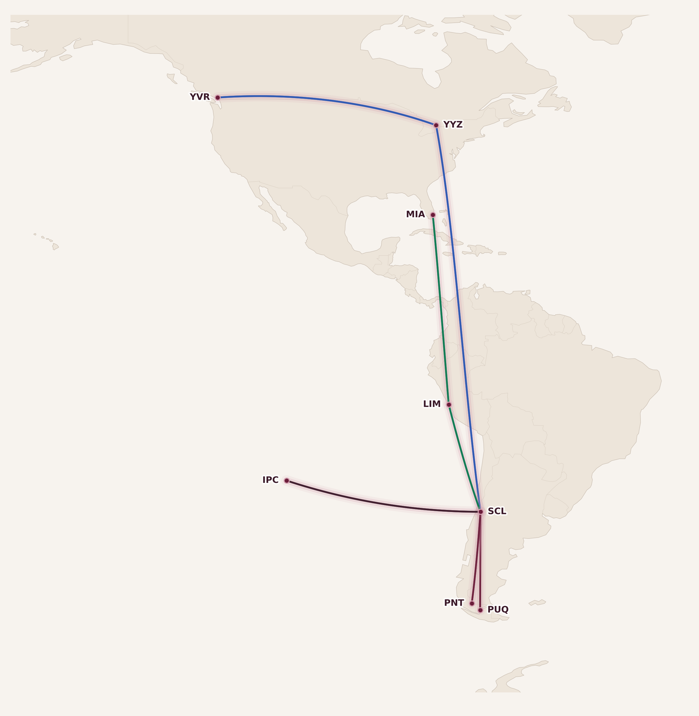 Map for Booked: From Mountains to Moai