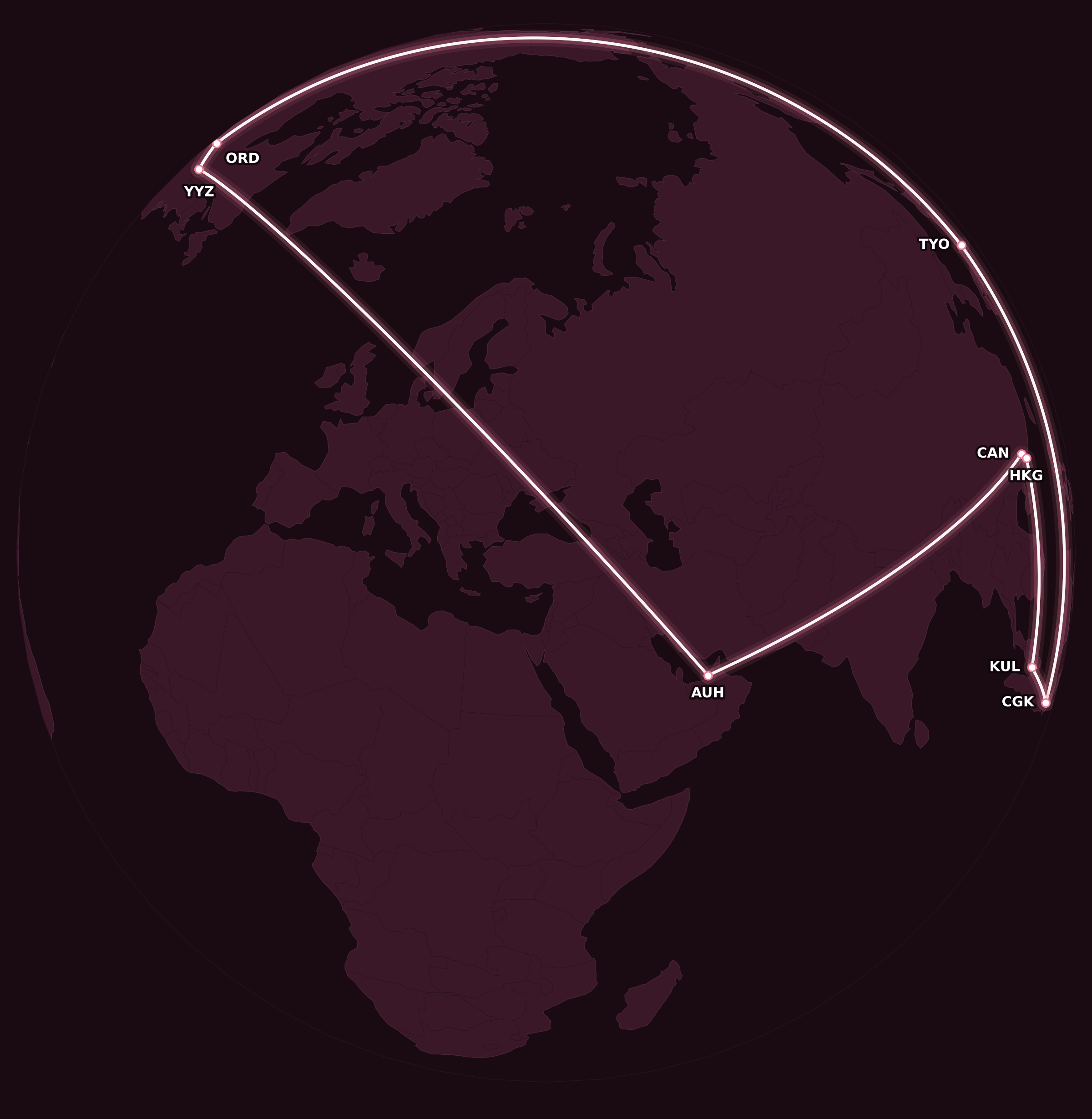 Map for Airline Secrets: What Are Nested Trips?