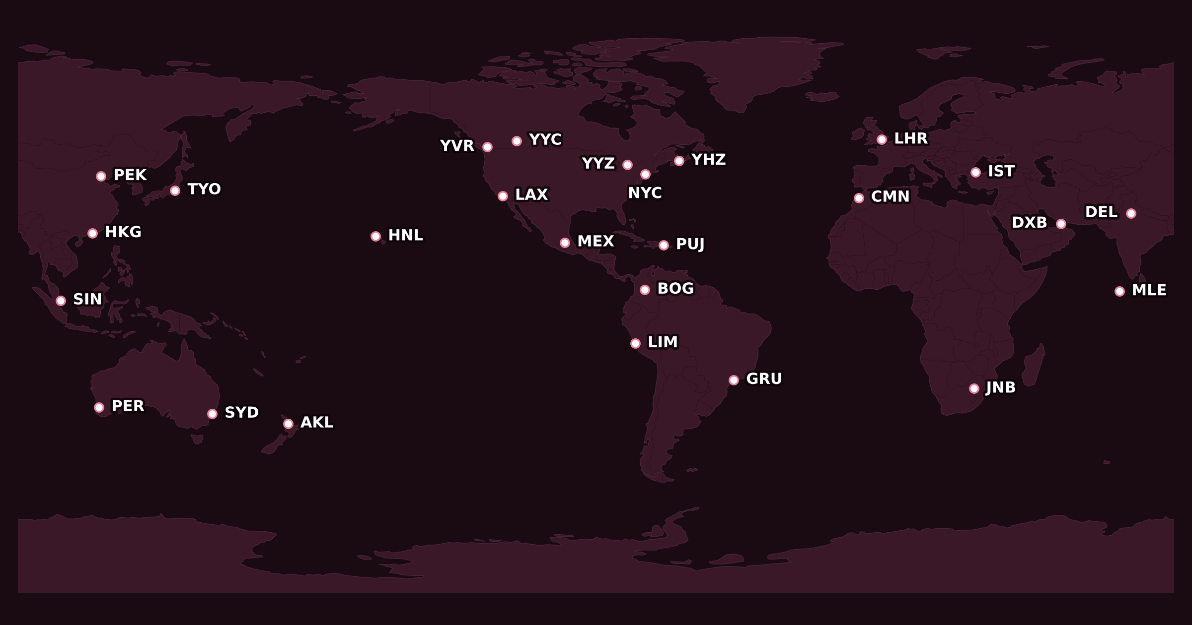 Map for Analyzing the New Aeroplan Flight Rewards