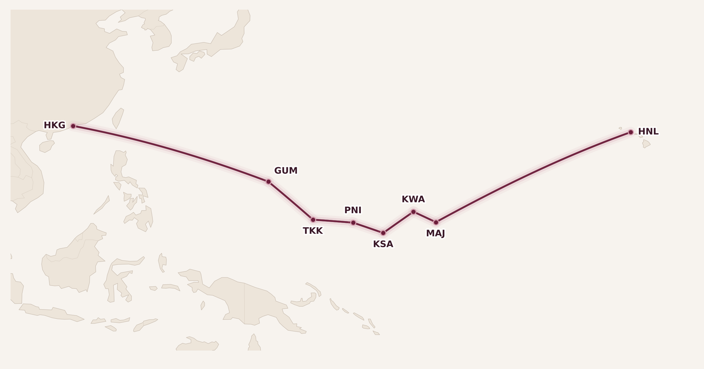 Map for The United Island Hopper, Part 1: A Day in Guam