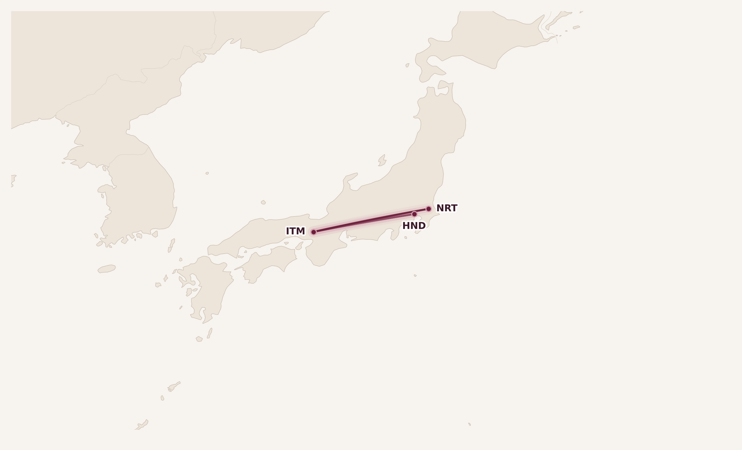 Map for Booked: Summer in Asia