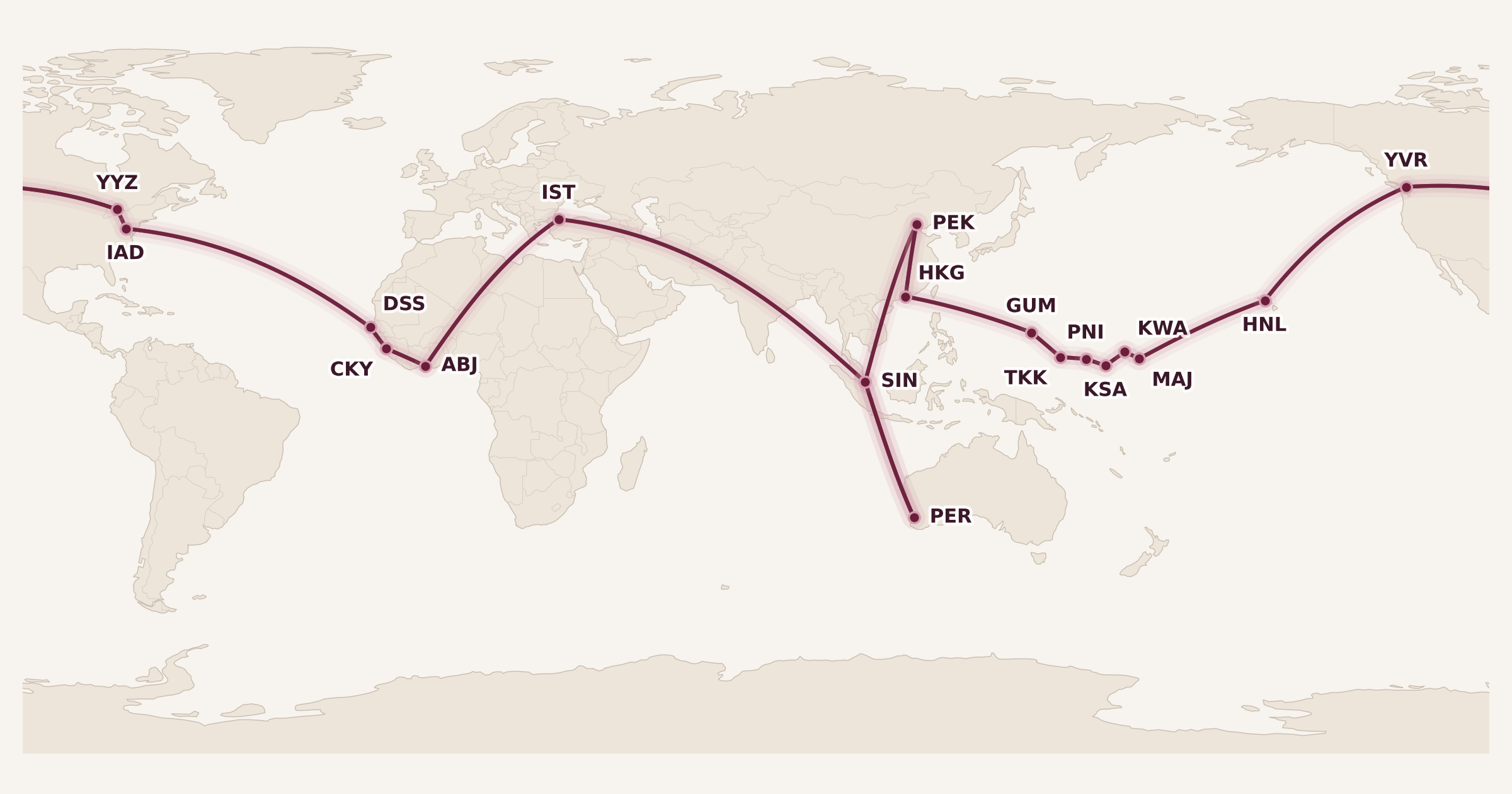 Map for Is This the Craziest Aeroplan Trip Ever Booked?