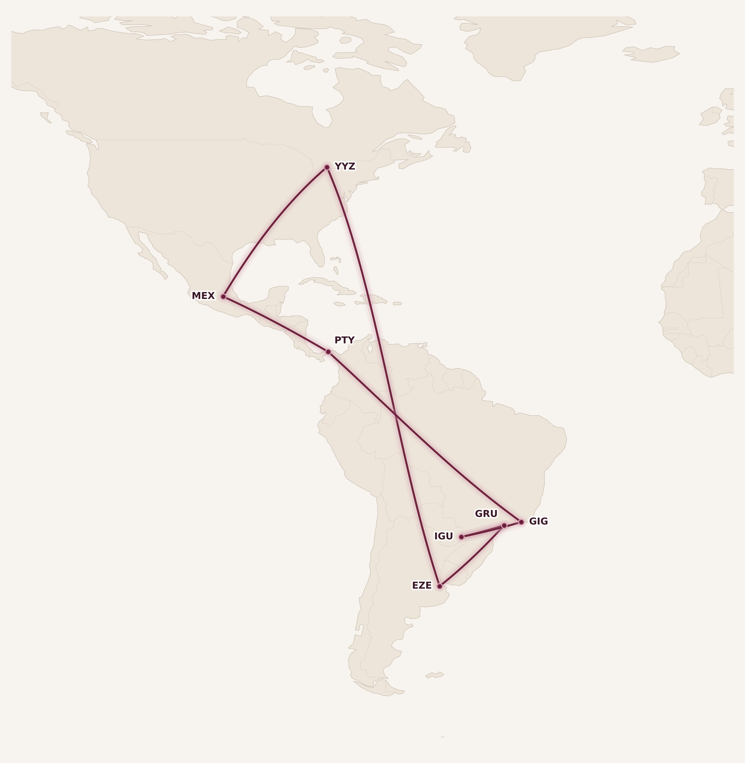 Map for Booked: A Latin American Expedition