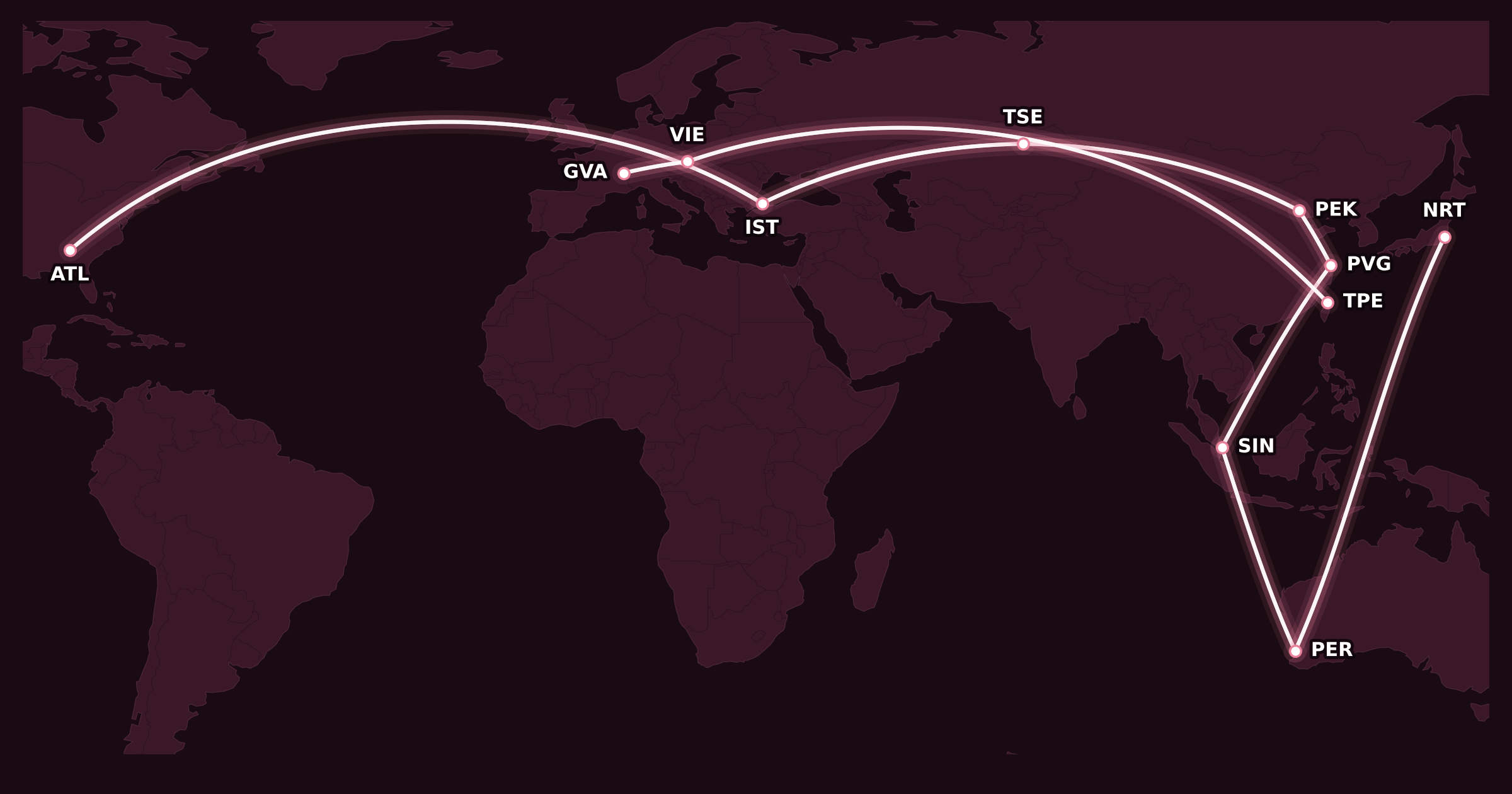 Map for Analyzing My Next Big Aeroplan Mini-RTW