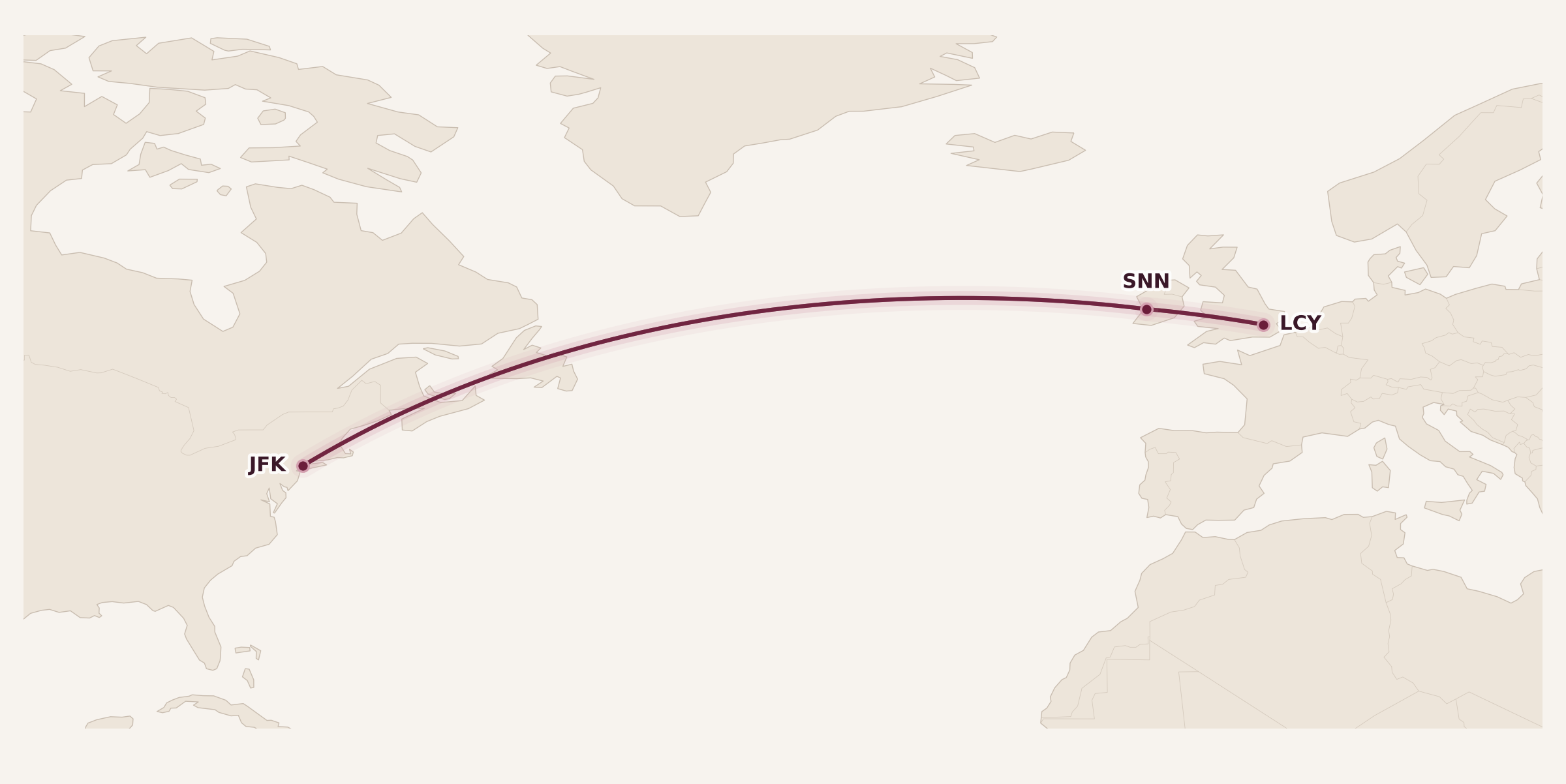 Map for What Are Fifth Freedom Flights?