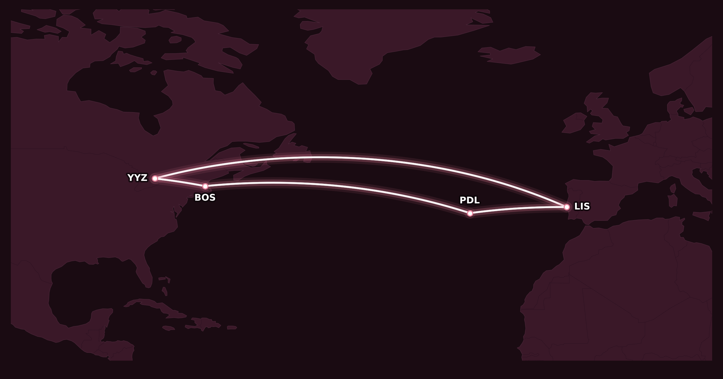 Map for TAP Air Portugal Launches New Montreal Route