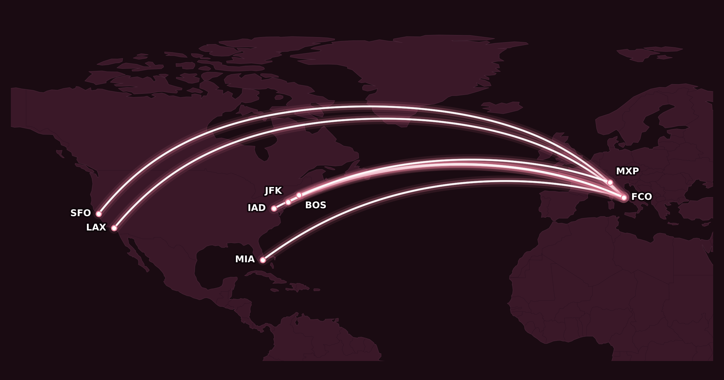 Map for ITA Airways Now Bookable with Virgin Atlantic Flying Club