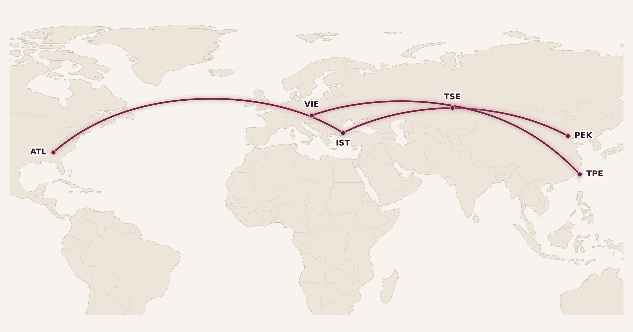 Map for Analyzing My Next Big Aeroplan Mini-RTW