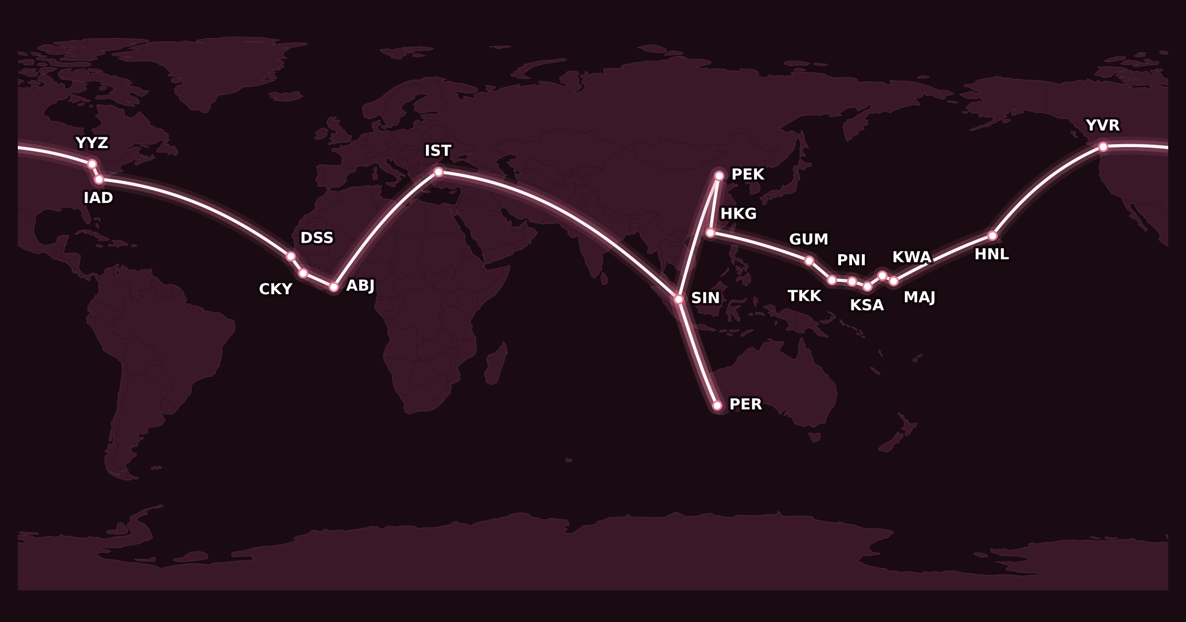 Map for Is This the Craziest Aeroplan Trip Ever Booked?