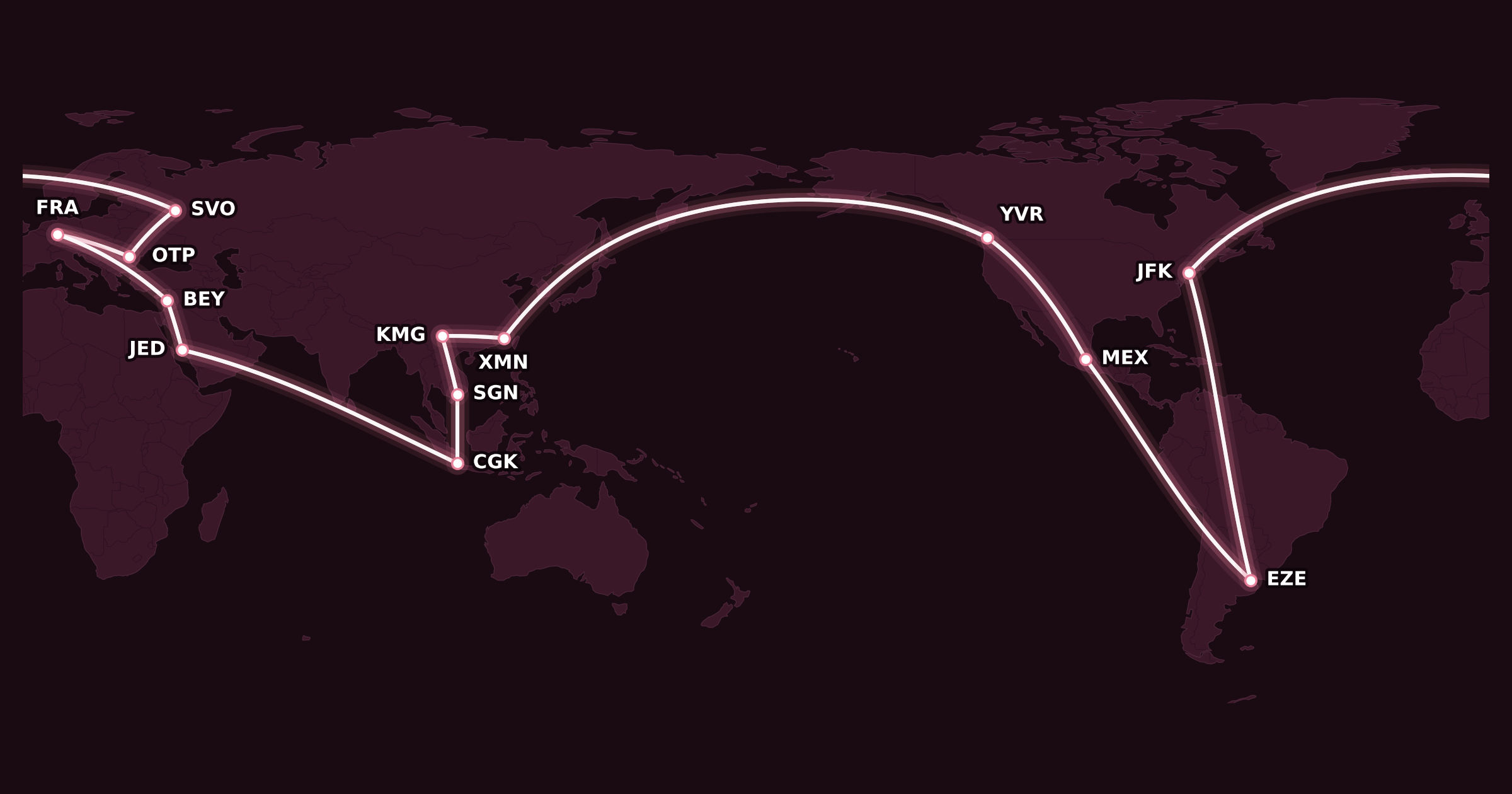 Map for The Best SkyTeam Programs for Canadians