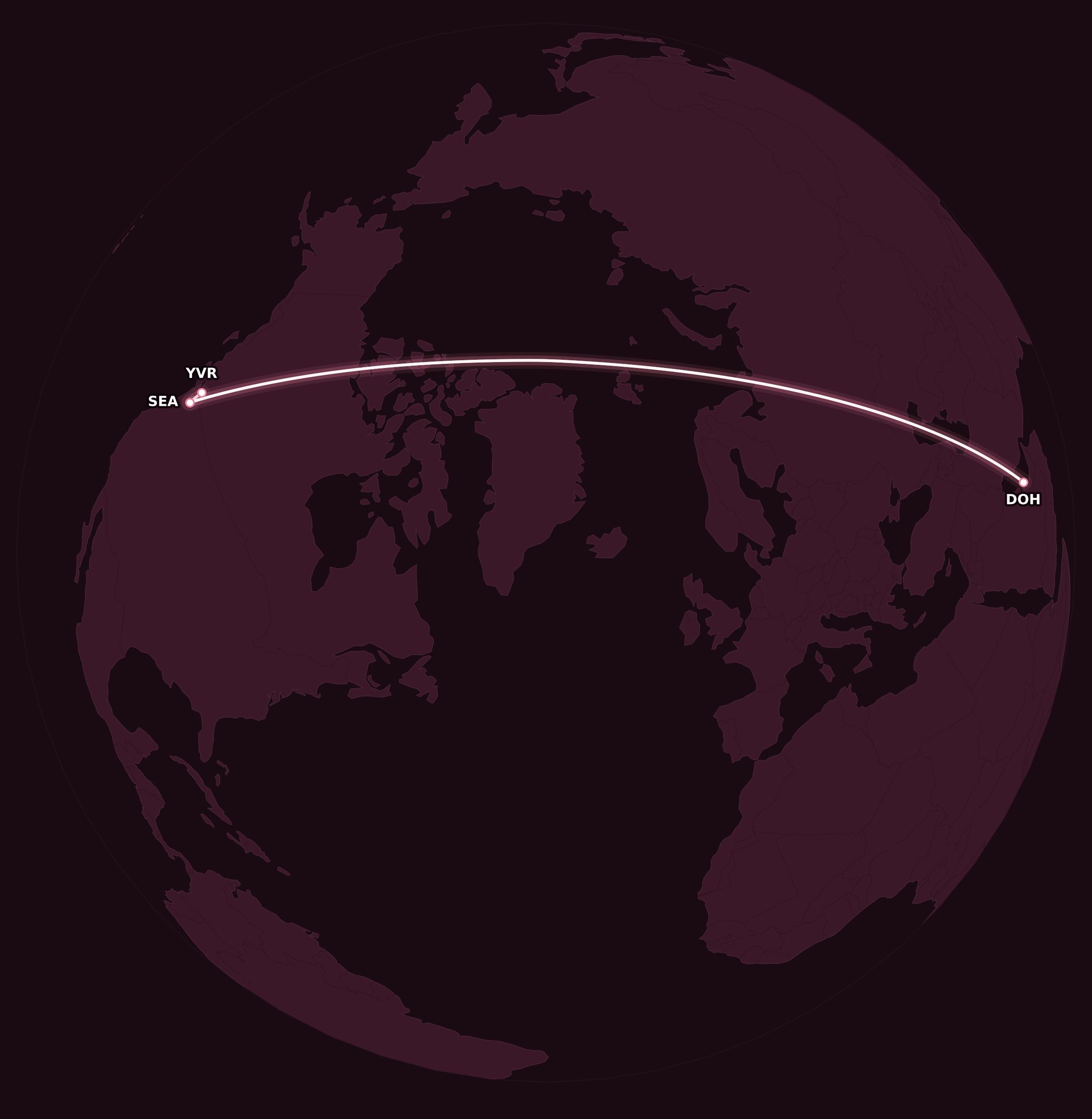 Map for RBC Avion Chart: Book One-Way Flights Starting at 7,500 Points