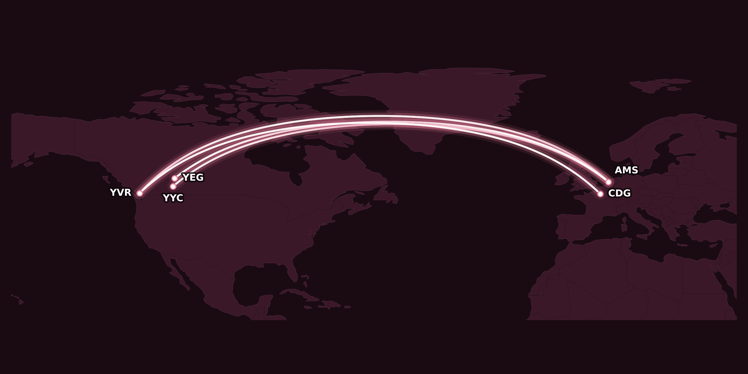 Map for New Amex MR Transfer Partner: Air France/KLM Flying Blue!