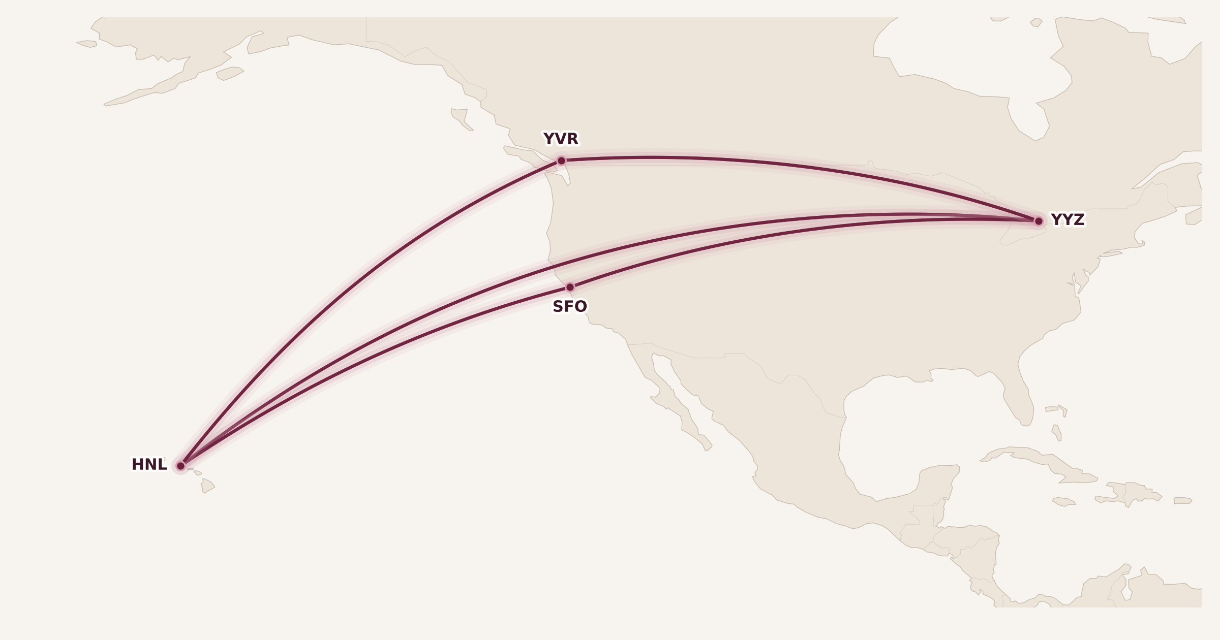 Map for Sweet Spots with Turkish Miles & Smiles (Cheap Awards to Hawaii!)